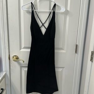 Lulus Be-All Trend-All Backless Black Midi Dress